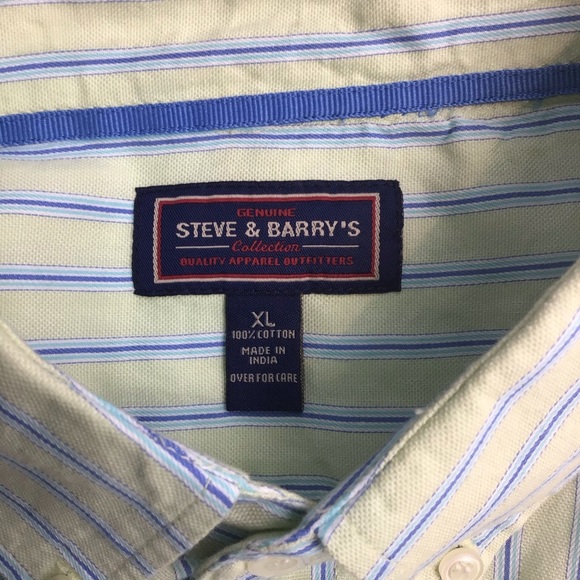 Steve & Barry’s Mens Striped Button Down Shirt XL - Picture 6 of 6
